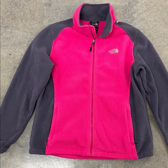 Kids Pink and Gray Fleece Jacket - Picture 3 of 4
